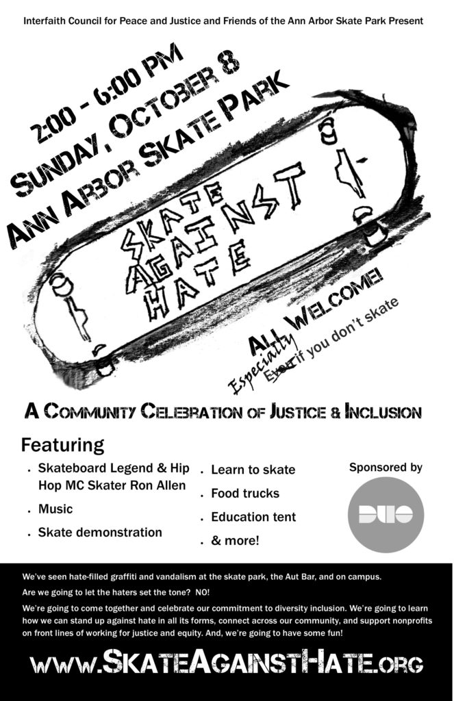 Skate Against Hate poster