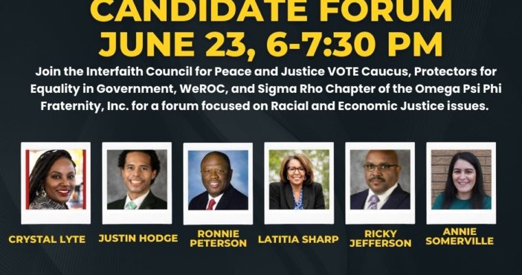 County Commission Candidate Forum      (Districts 2, 5, and 6)|Thursday June 23,              6-7:30 pm on Zoom