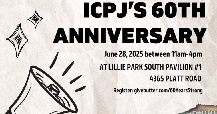 ICPJ 60th Anniversary Gathering ~ June 28th