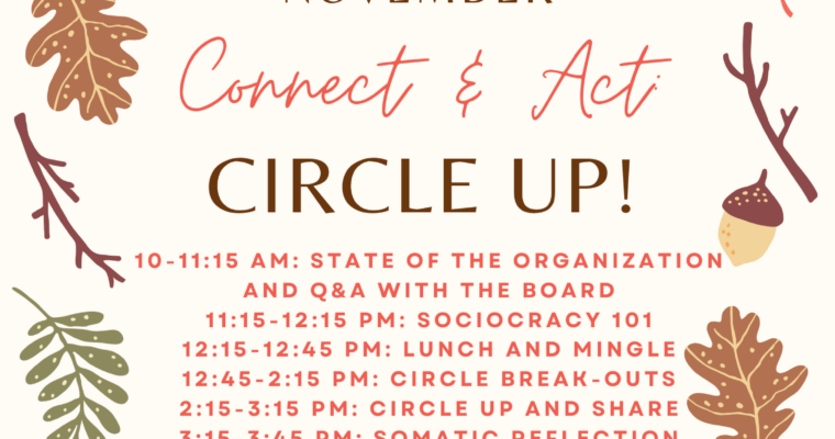 Connect & Act: Circle Up!