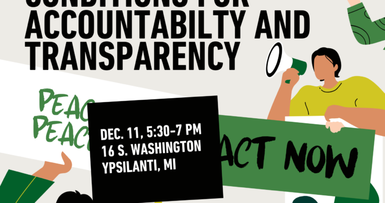 Accountability and Transparency in Washtenaw County Sheriff’s Office