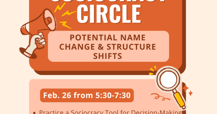 Sociocracy Circle: Name and Structural Changes