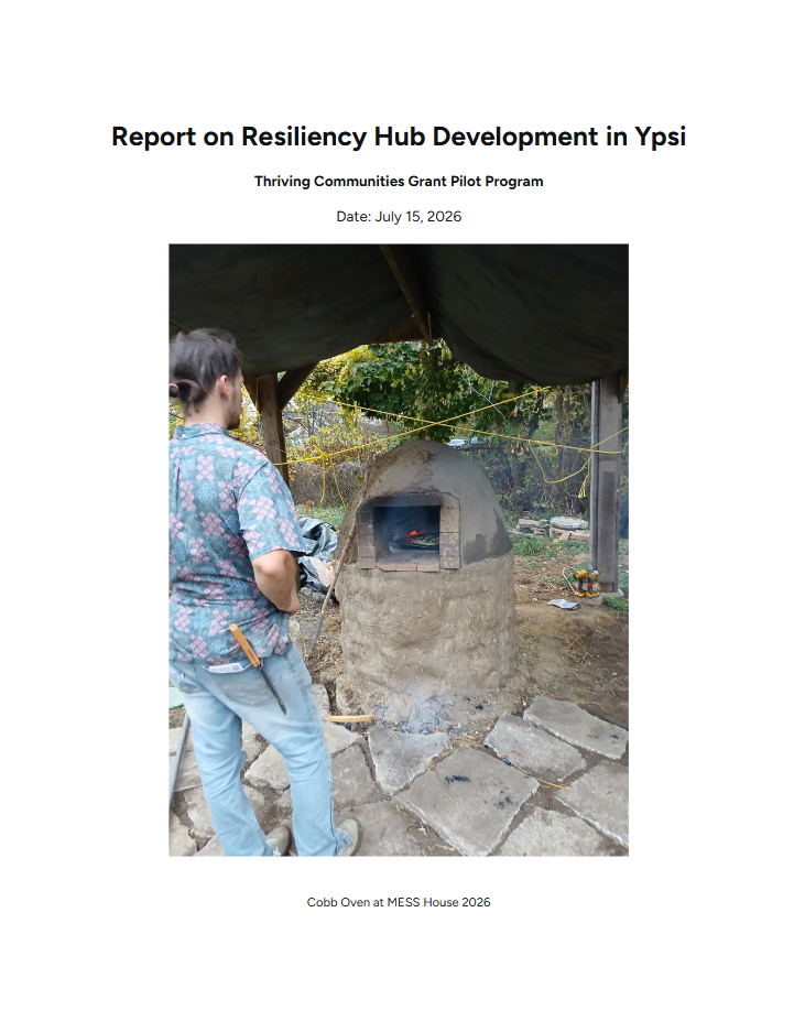 Report on Resiliency Hub Development in Ypsilanti